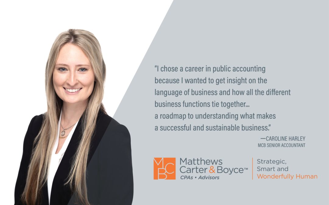 Why Choose a Career in Accounting? An Interview with MCB Senior Accountant, Caroline Harley